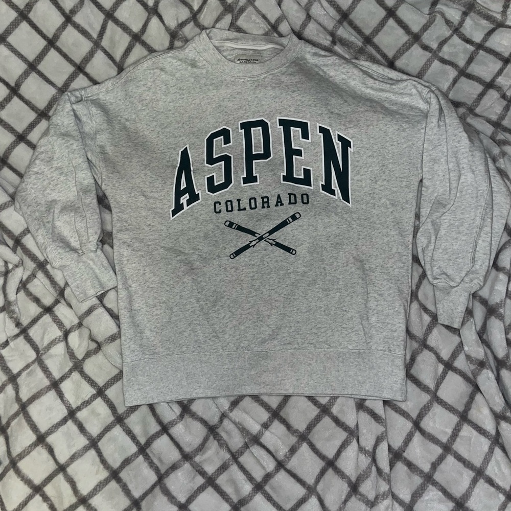 Abercrombie & Fitch Gray Crewneck Sweater
